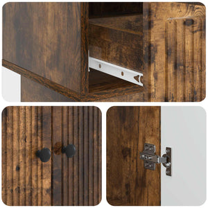 Πλαϊνό γραφείο Καπνιστή Δρυς 66 x 34,5 x 95 εκ. - Pakobazaar