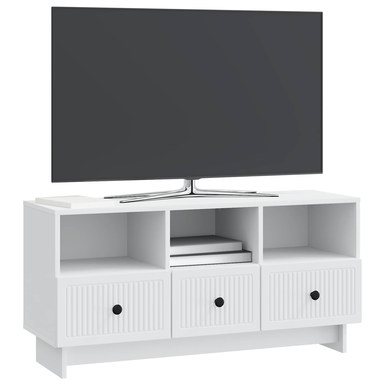 Ντουλάπι TV Λευκό 102 x 34,5 x 50 εκ. Επεξεργασμένο Ξύλο - Pakobazaar