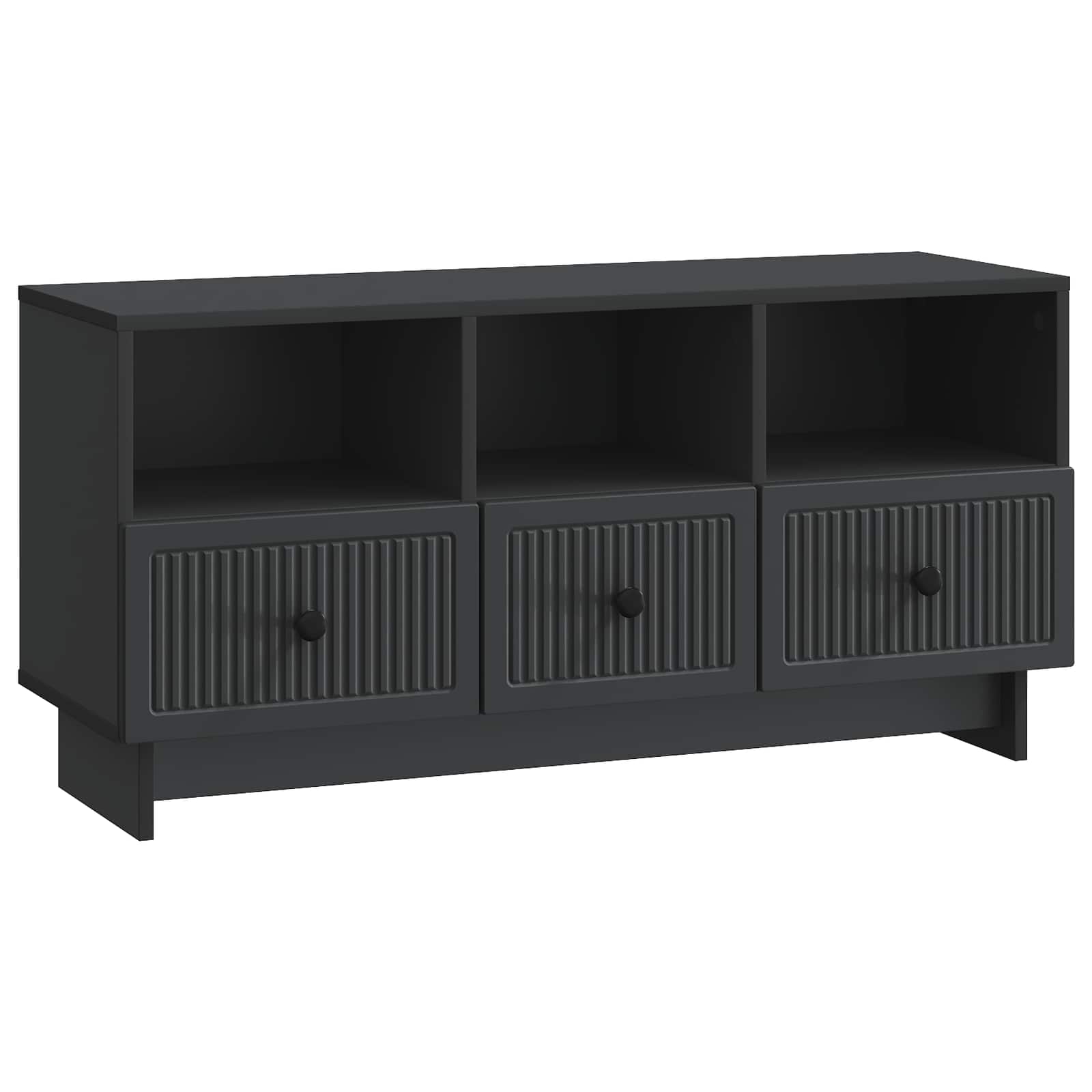 Ντουλάπι TV Μαύρο 102 x 34,5 x 50 εκ. Επεξεργασμένο Ξύλο - Pakobazaar