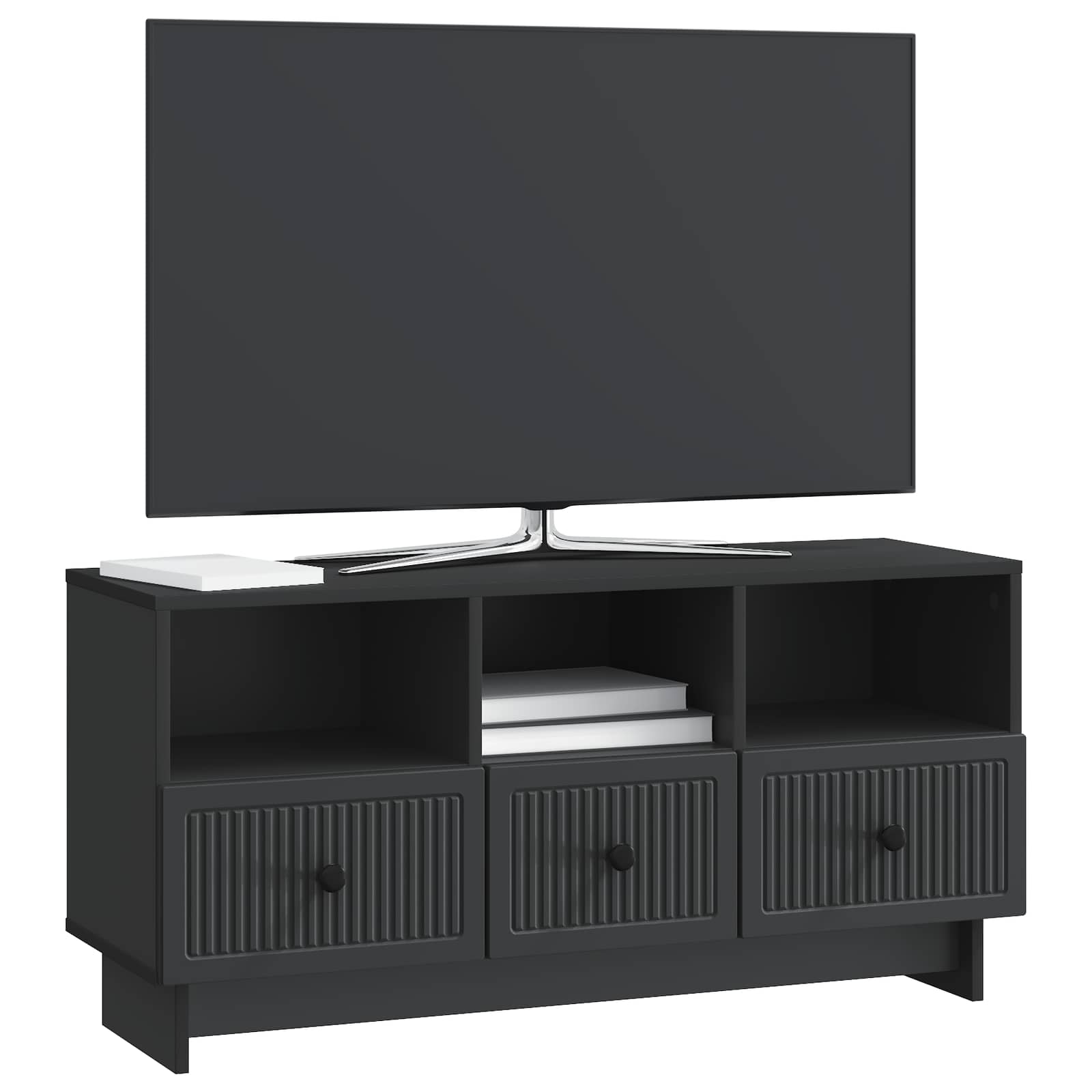 Ντουλάπι TV Μαύρο 102 x 34,5 x 50 εκ. Επεξεργασμένο Ξύλο - Pakobazaar
