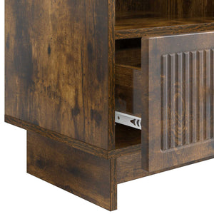 Ντουλάπι TV Καπνισμένο Ξύλο Δρυός 102 x 34,5 x 50 εκ. - Pakobazaar