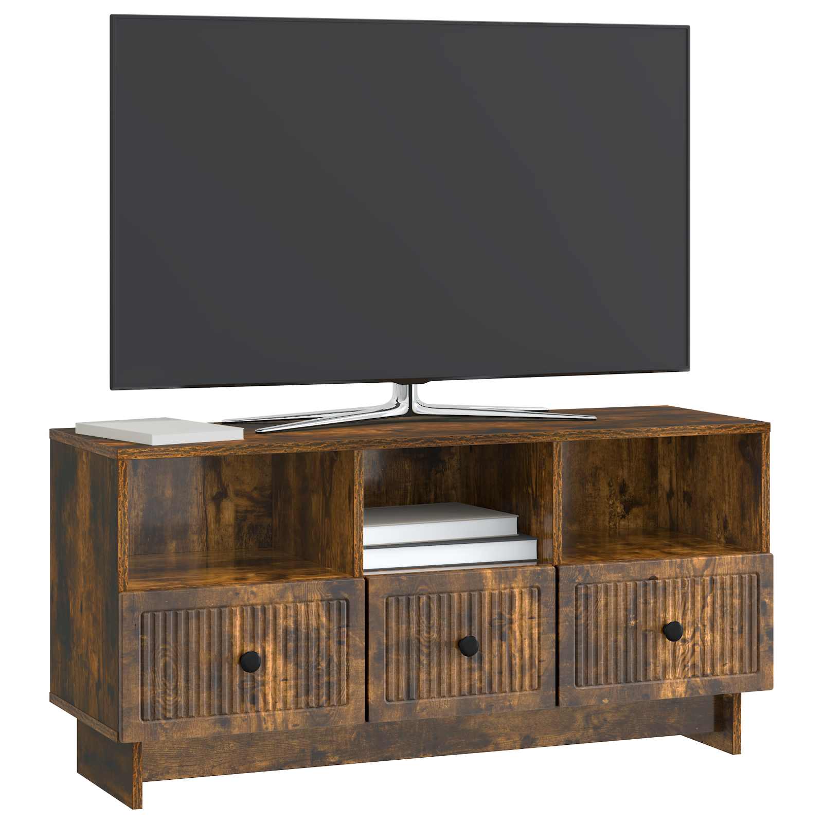 Ντουλάπι TV Καπνισμένο Ξύλο Δρυός 102 x 34,5 x 50 εκ. - Pakobazaar