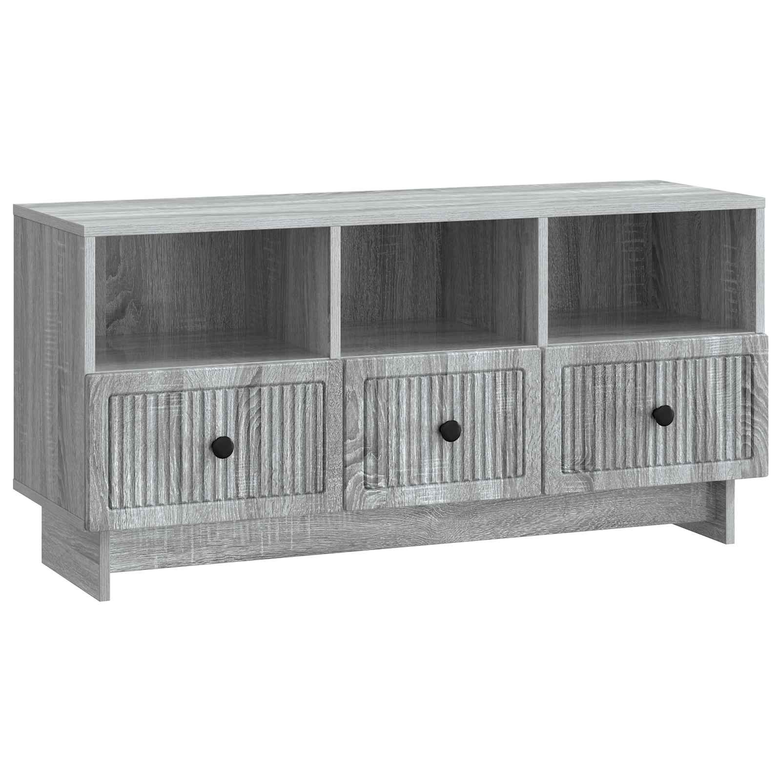 Ντουλάπι TV Γκρι Sonoma 102 x 34,5 x 50 εκ. Επεξεργασμένο Ξύλο - Pakobazaar