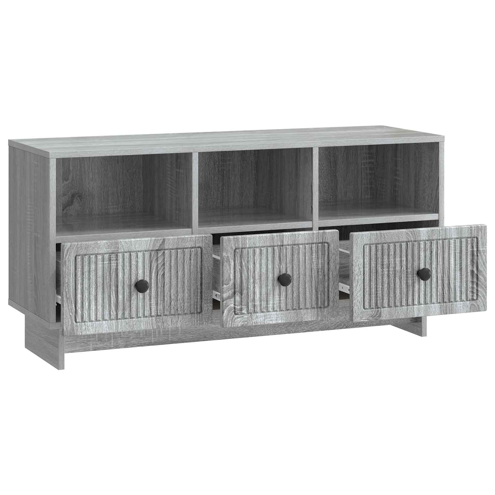Ντουλάπι TV Γκρι Sonoma 102 x 34,5 x 50 εκ. Επεξεργασμένο Ξύλο - Pakobazaar