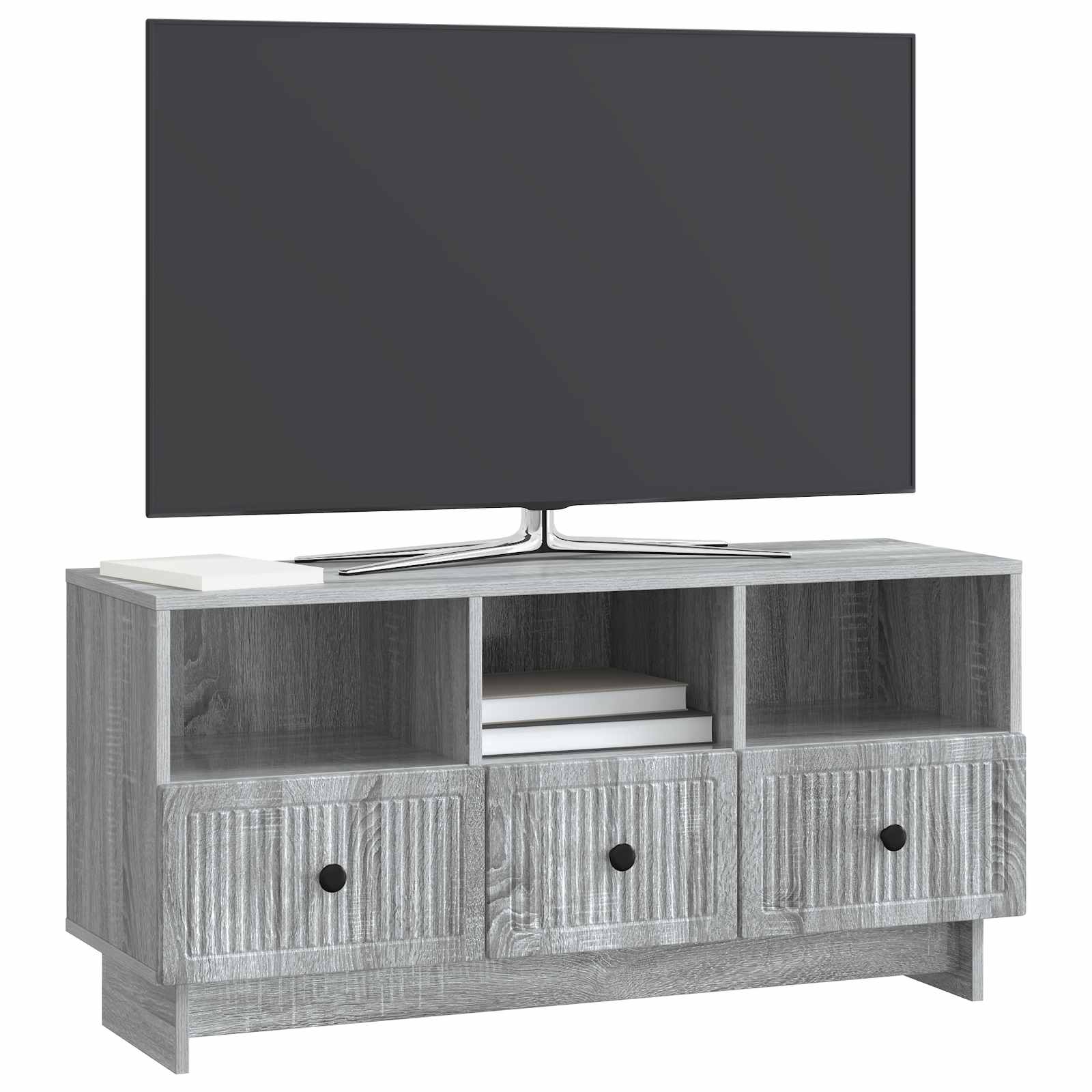 Ντουλάπι TV Γκρι Sonoma 102 x 34,5 x 50 εκ. Επεξεργασμένο Ξύλο - Pakobazaar