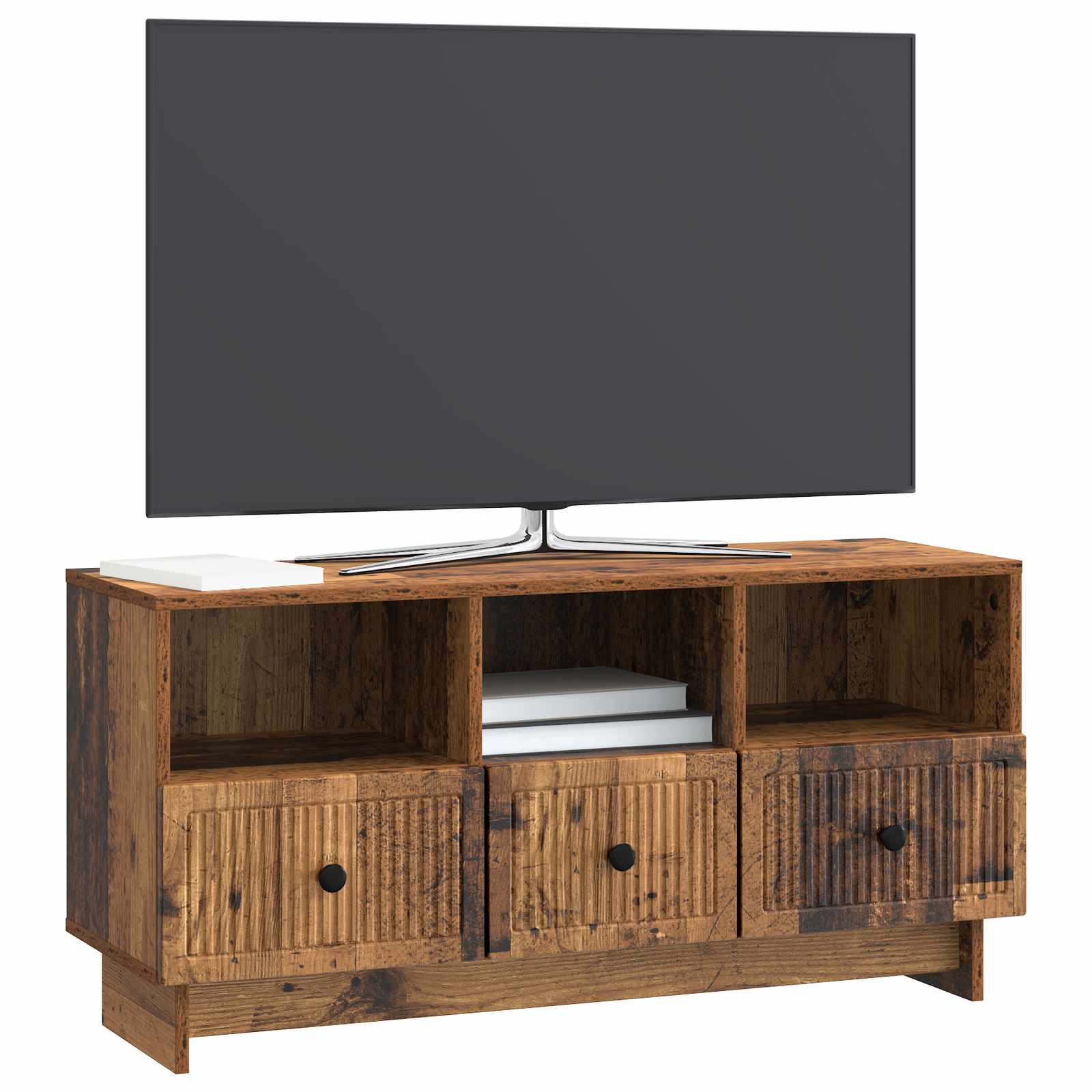 Ντουλάπι TV με συρτάρι Παλαιωμένο ξύλο 102 x 34,5 x 50 εκ. - Pakobazaar