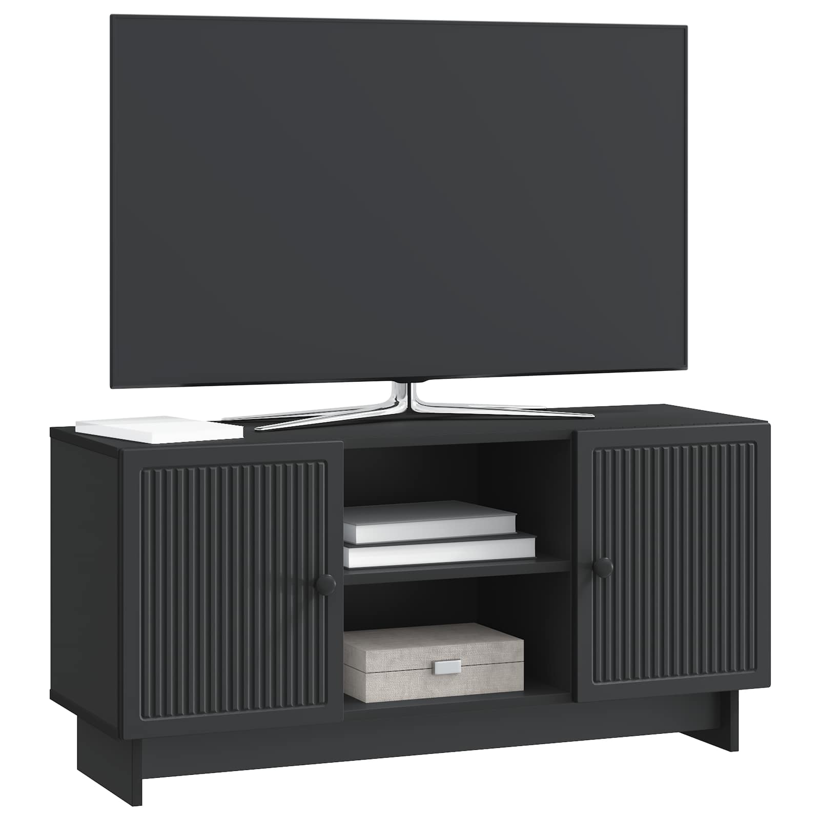 Ντουλάπι TV Μαύρο 102 x 34,5 x 50 εκ. Επεξεργασμένο ξύλο - Pakobazaar