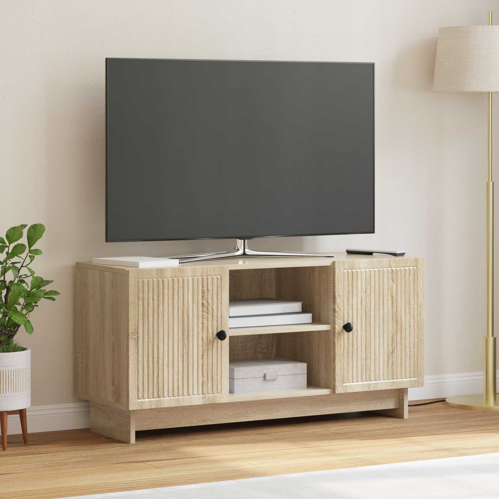 Ντουλάπι TV Δρύς Sonoma 102 x 34,5 x 50 εκ. Επεξεργασμένο ξύλο - Pakobazaar