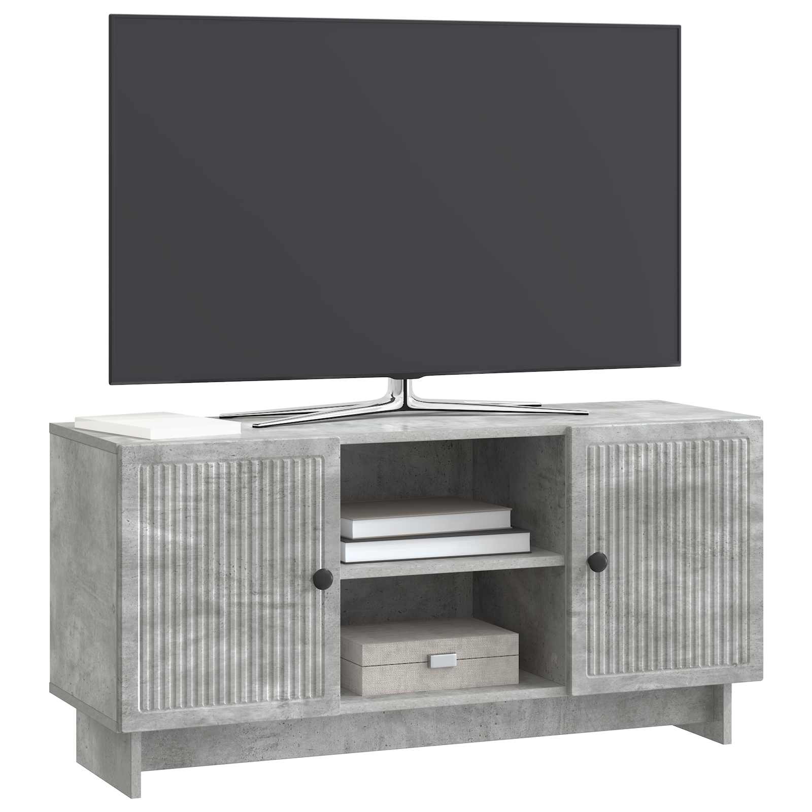 Ντουλάπι TV Σκυρόδεμα Γκρι 102 x 34,5 x 50 εκ. - Pakobazaar