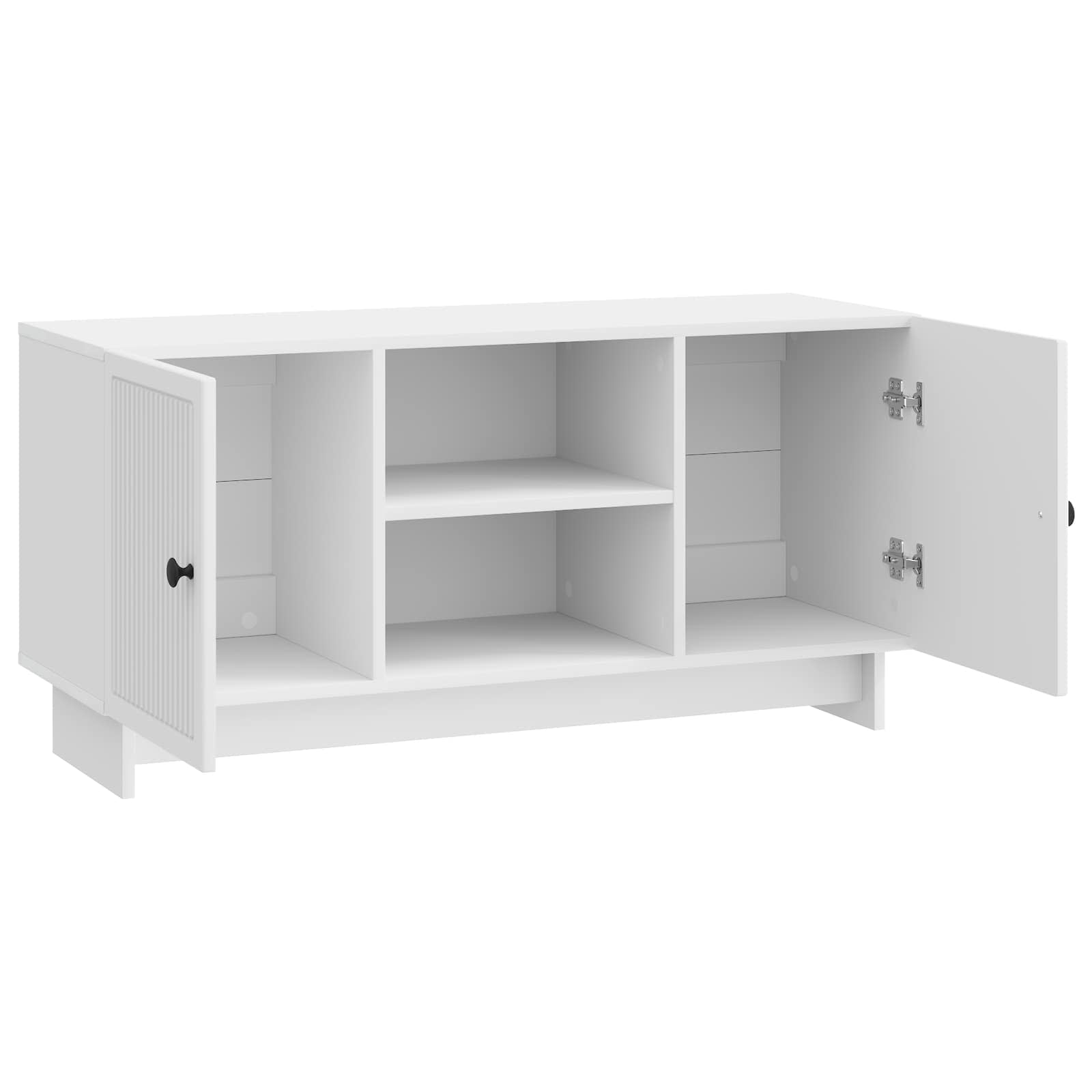 Ντουλάπι TV Υψηλής γυαλάδας λευκό 102 x 34,5 x 50 εκ. - Pakobazaar