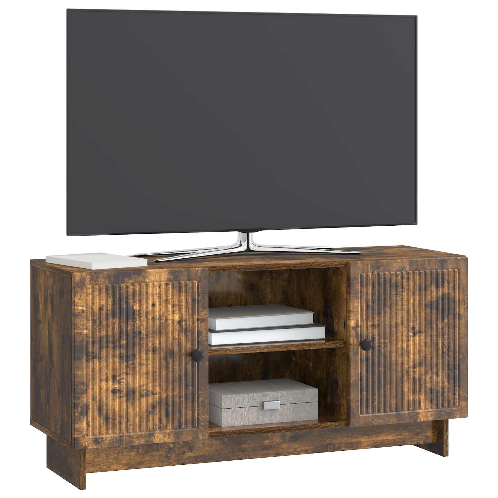 Ντουλάπι TV Καπνιστό Δρύς 102 x 34,5 x 50 εκ. - Pakobazaar