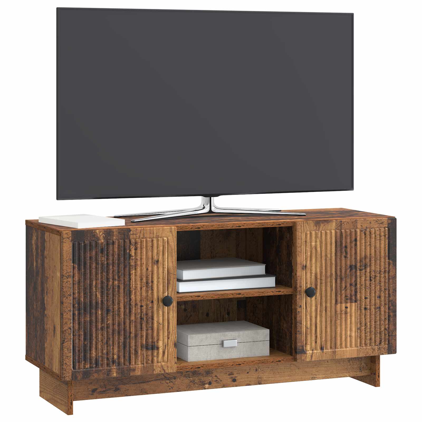 Ντουλάπι TV Παλιό ξύλο 102 x 34,5 x 50 εκ. Επεξεργασμένο ξύλο - Pakobazaar