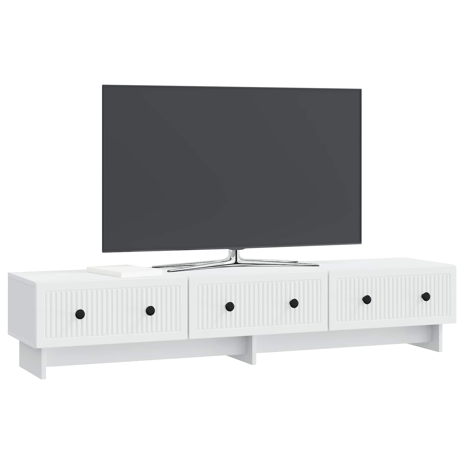 Ντουλάπι TV Λευκό 147 x 34,5 x 30 εκ Επεξεργασμένο Ξύλο - Pakobazaar