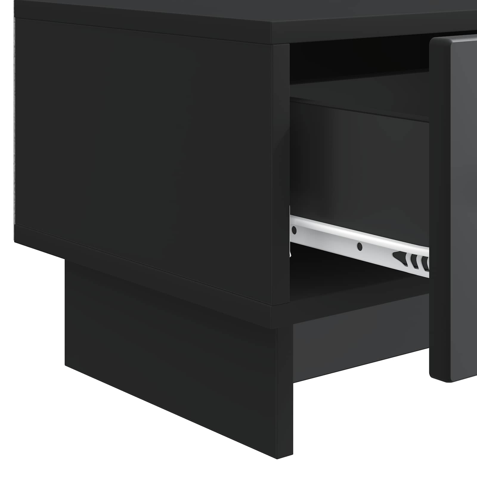 Ντουλάπι TV Μαύρο 147 x 34,5 x 30 εκ Επεξεργασμένο Ξύλο - Pakobazaar