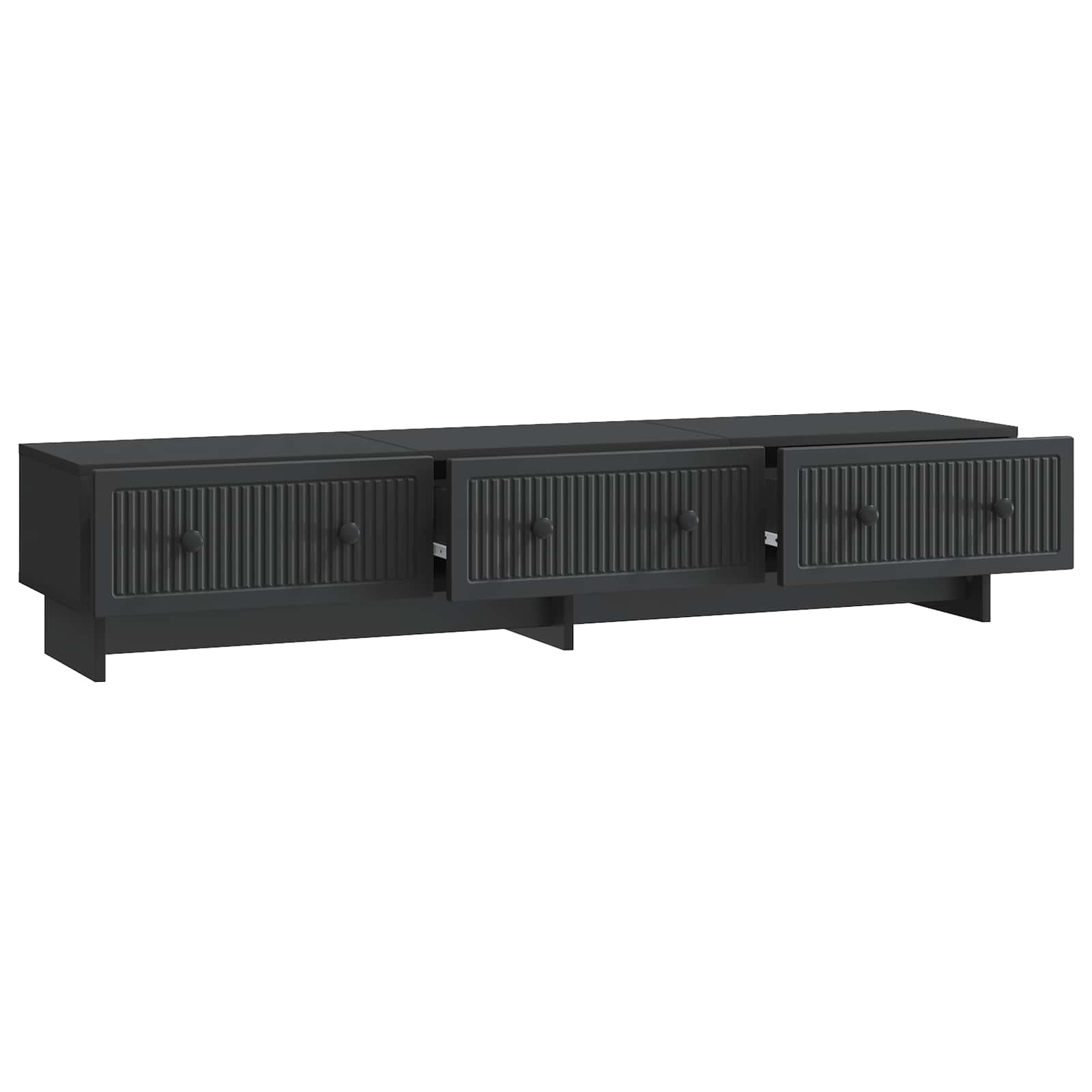 Ντουλάπι TV Μαύρο 147 x 34,5 x 30 εκ Επεξεργασμένο Ξύλο - Pakobazaar