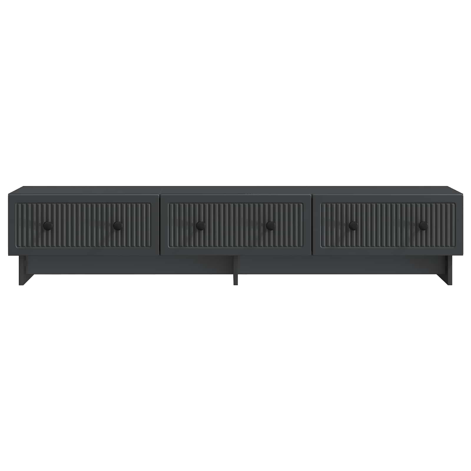 Ντουλάπι TV Μαύρο 147 x 34,5 x 30 εκ Επεξεργασμένο Ξύλο - Pakobazaar