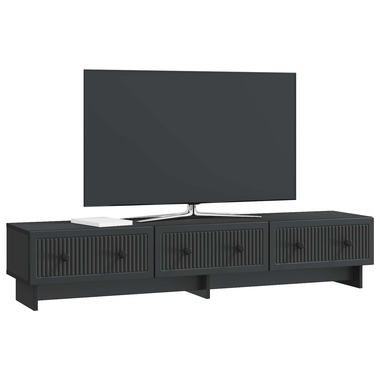 Ντουλάπι TV Μαύρο 147 x 34,5 x 30 εκ Επεξεργασμένο Ξύλο - Pakobazaar