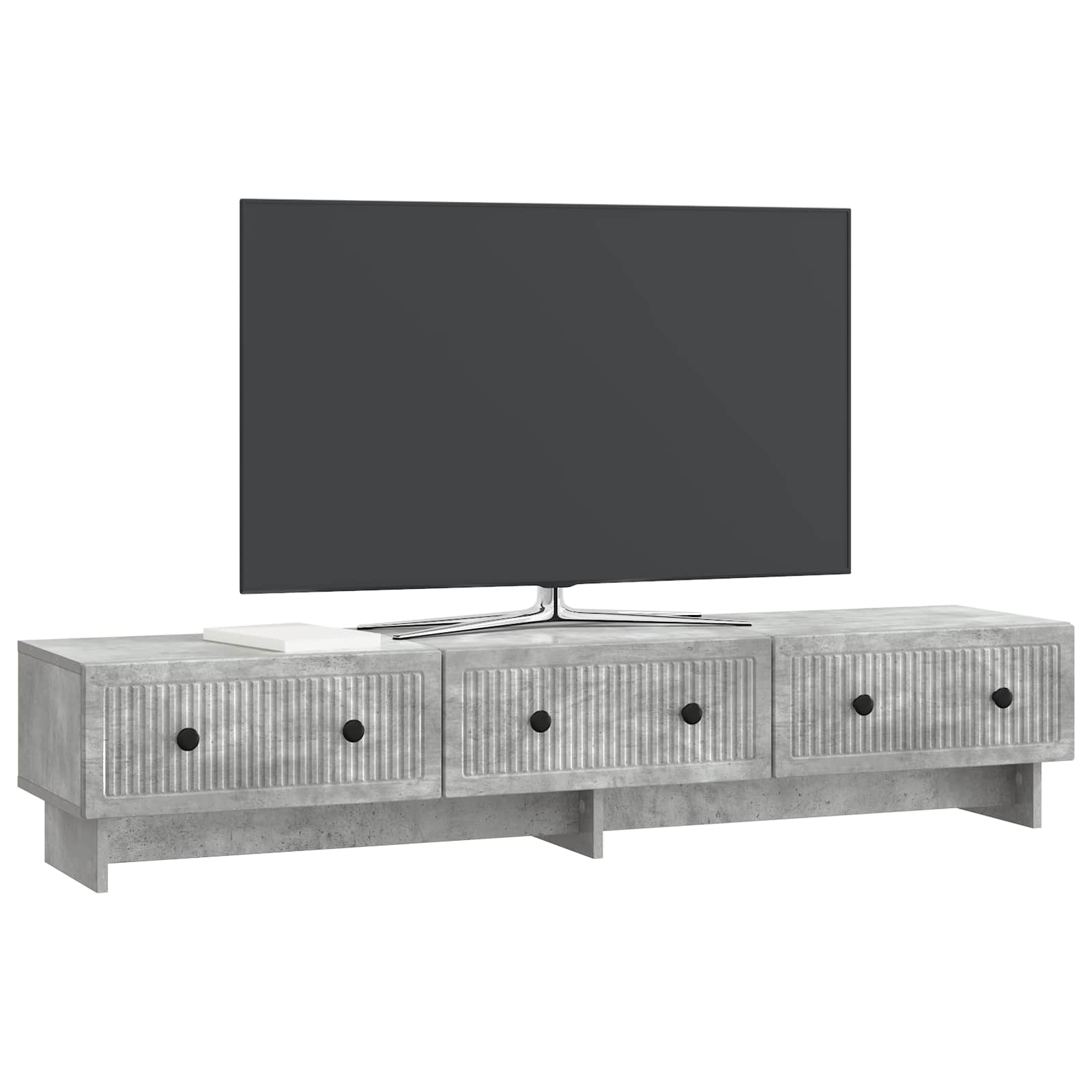 Ντουλάπι TV με συρτάρι Γκρι Σκυροδέματος 147 x 34,5 x 30 εκ - Pakobazaar