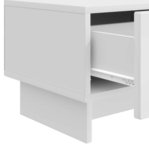 Ντουλάπι TV με συρτάρι Γυαλιστερό Λευκό 147 x 34,5 x 30 εκ - Pakobazaar