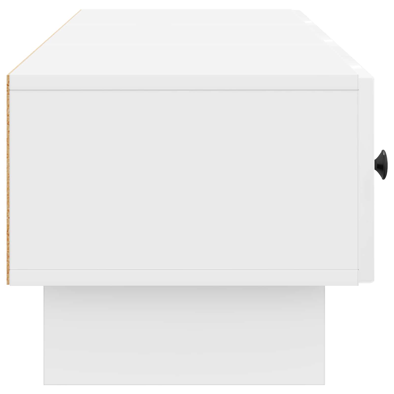 Ντουλάπι TV με συρτάρι Γυαλιστερό Λευκό 147 x 34,5 x 30 εκ - Pakobazaar