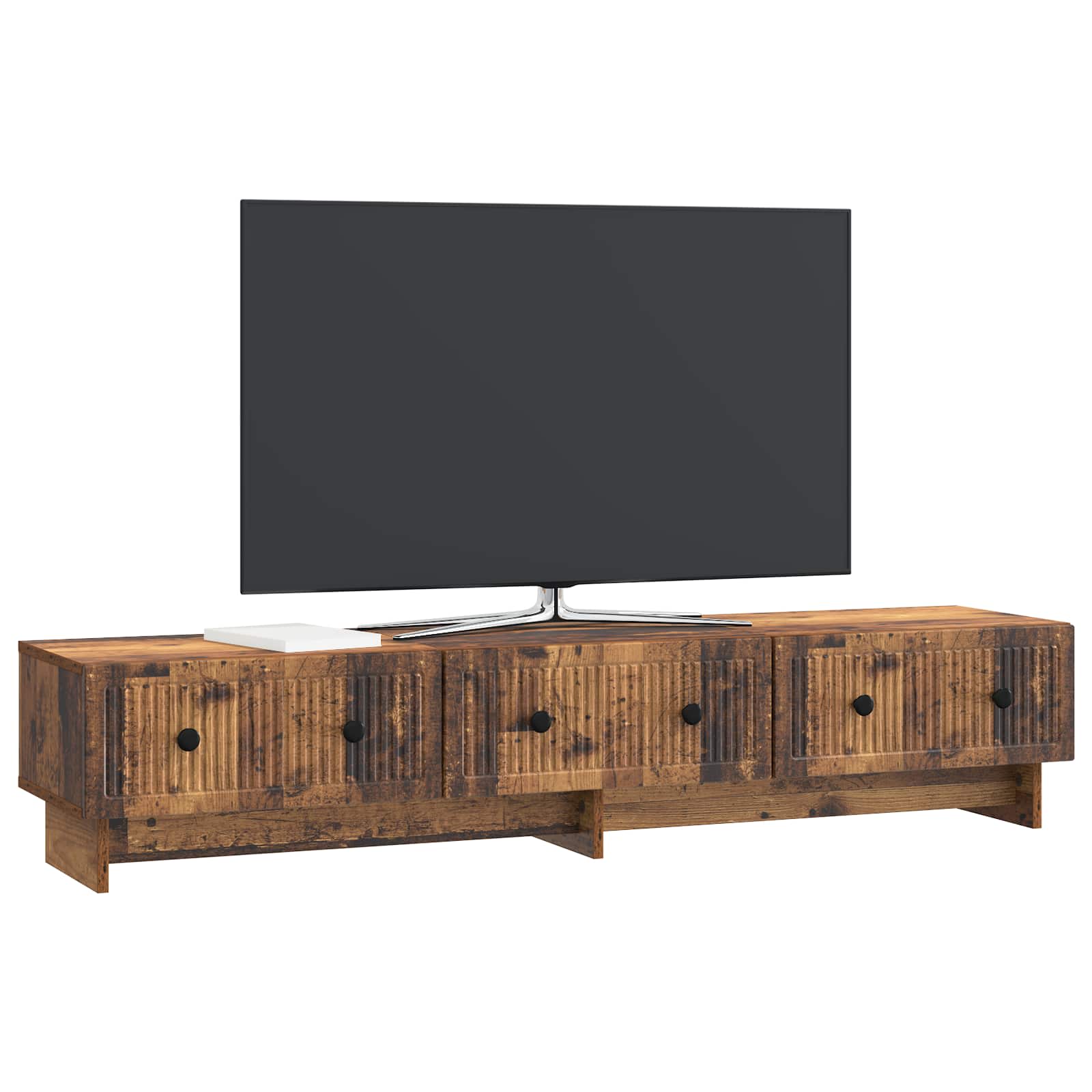 Ντουλάπι TV με συρτάρι Παλαιωμένο ξύλο 147 x 34,5 x 30 εκ - Pakobazaar