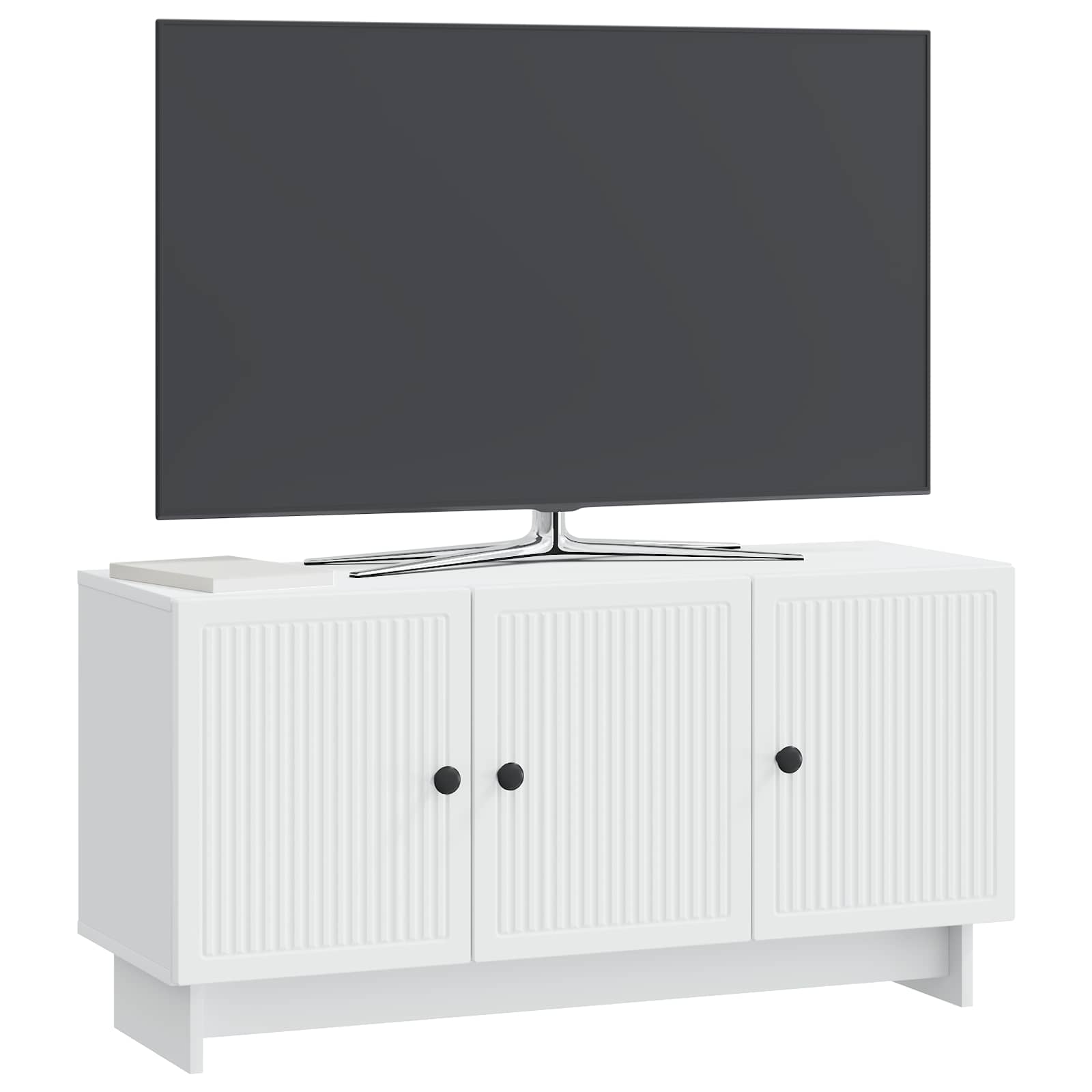 Ντουλάπι TV Λευκό 99 x 34,5 x 50 εκ. Επεξεργασμένο Ξύλο - Pakobazaar