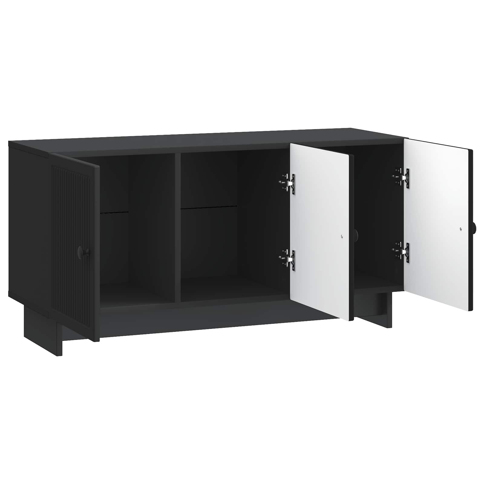 Ντουλάπι TV Μαύρο 99 x 34,5 x 50 εκ. Επεξεργασμένο Ξύλο - Pakobazaar