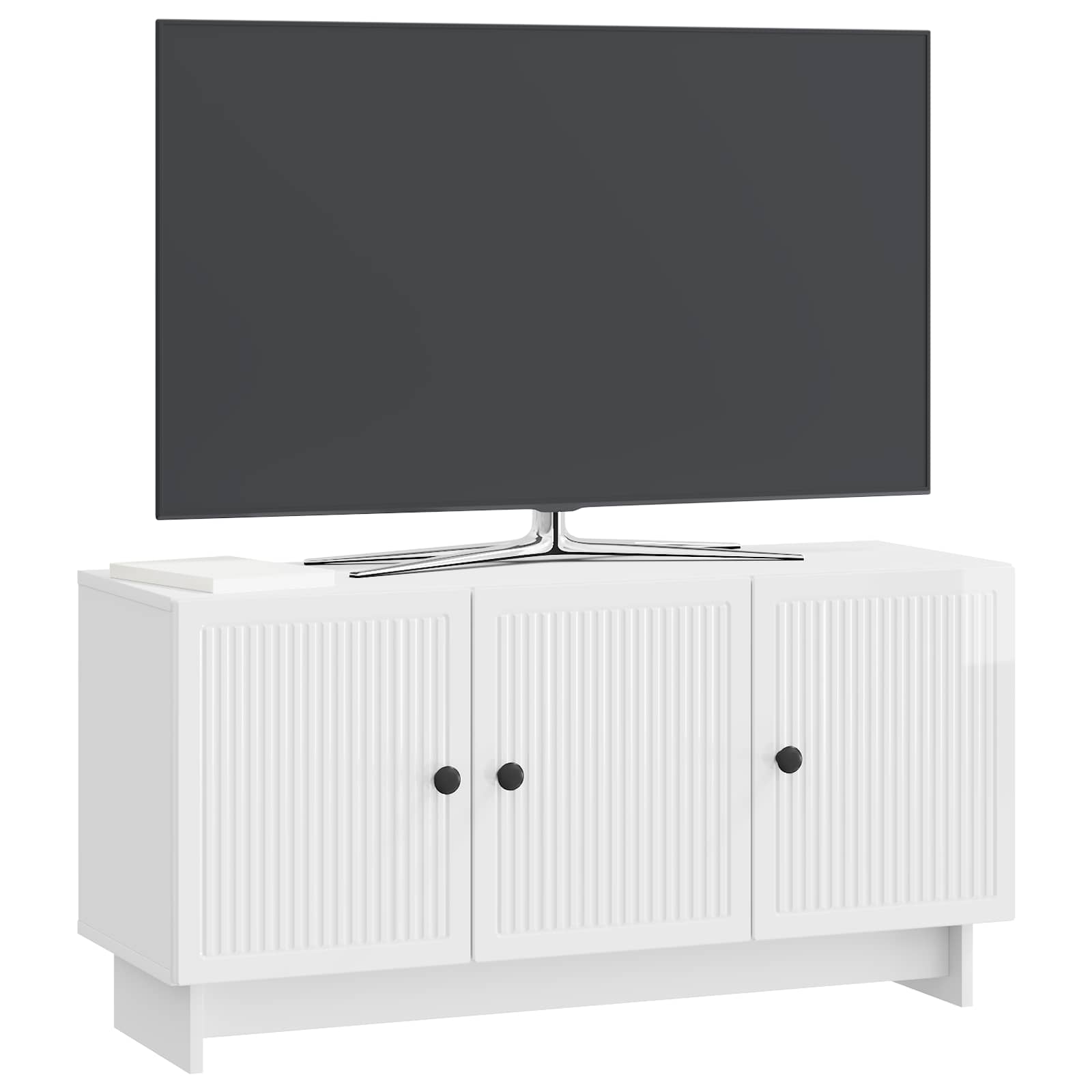 Ντουλάπι TV Γυαλιστερό Λευκό 99 x 34,5 x 50 εκ. - Pakobazaar