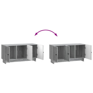 Ντουλάπι TV Γκρι Sonoma 99 x 34,5 x 50 εκ. Επεξεργασμένο Ξύλο - Pakobazaar