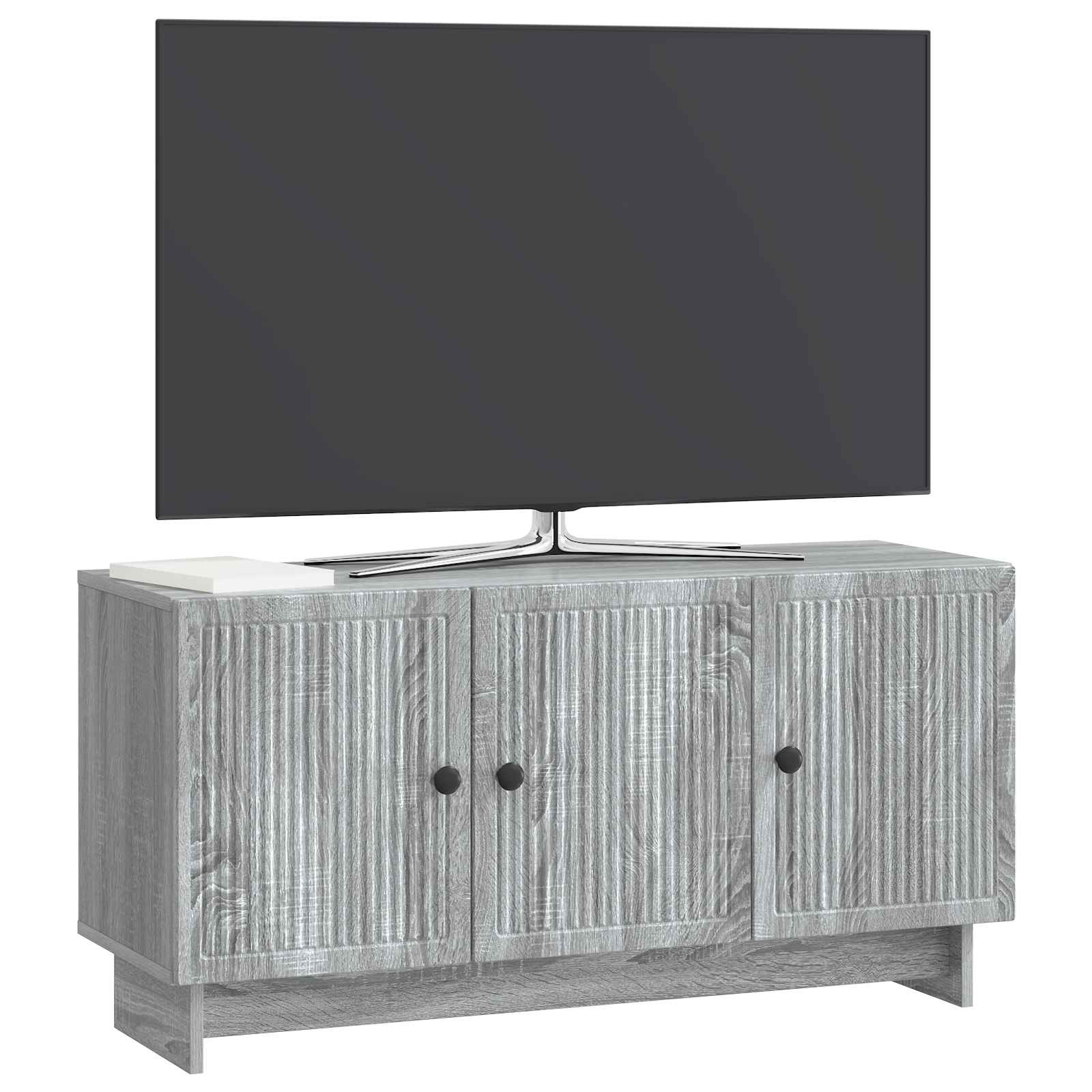 Ντουλάπι TV Γκρι Sonoma 99 x 34,5 x 50 εκ. Επεξεργασμένο Ξύλο - Pakobazaar