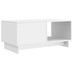 Τραπεζάκι σαλονιού Λευκό 90 x 50 x 40 cm Επεξεργασμένο Ξύλο - Pakobazaar