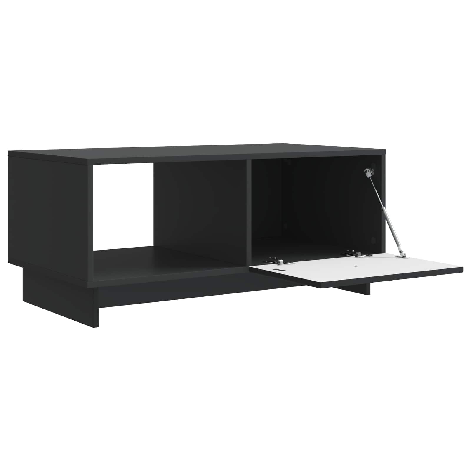 Τραπεζάκι σαλονιού Μαύρο 90 x 50 x 40 cm Επεξεργασμένο Ξύλο - Pakobazaar