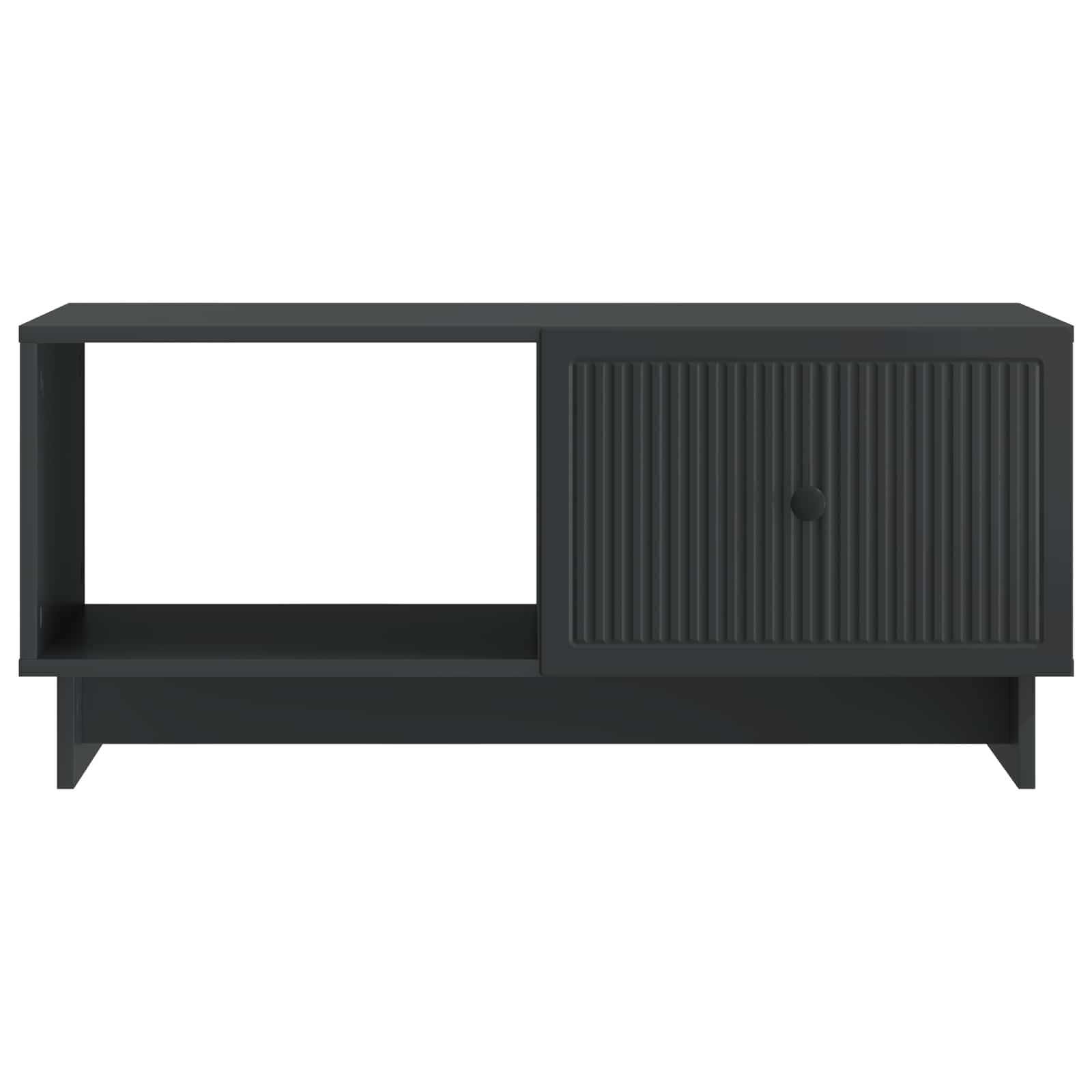 Τραπεζάκι σαλονιού Μαύρο 90 x 50 x 40 cm Επεξεργασμένο Ξύλο - Pakobazaar