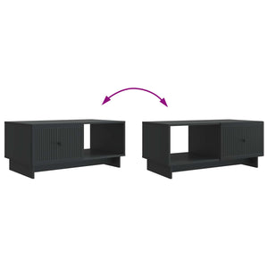 Τραπεζάκι σαλονιού Μαύρο 90 x 50 x 40 cm Επεξεργασμένο Ξύλο - Pakobazaar