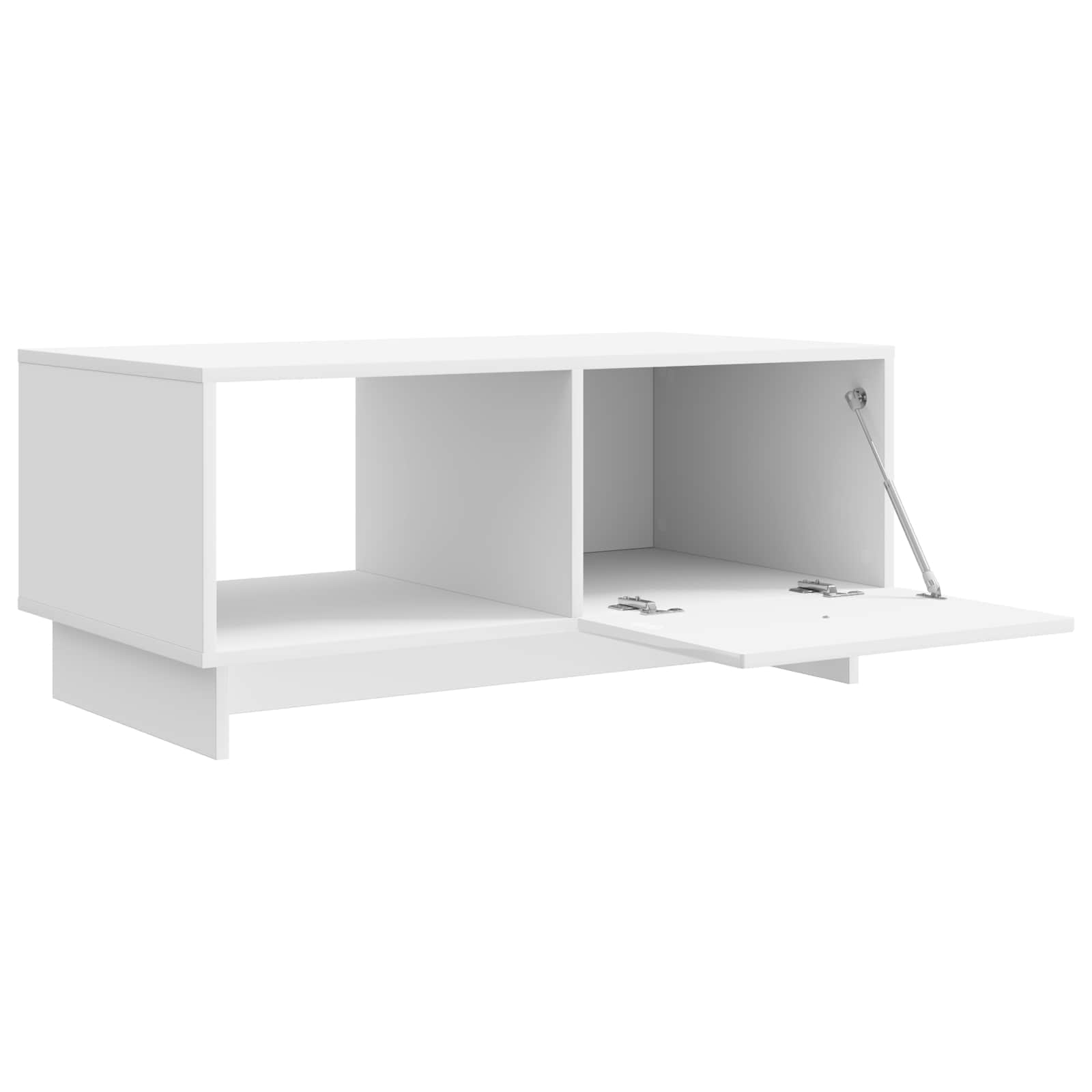 Τραπεζάκι σαλονιού Γυαλιστερό Λευκό 90 x 50 x 40 cm - Pakobazaar
