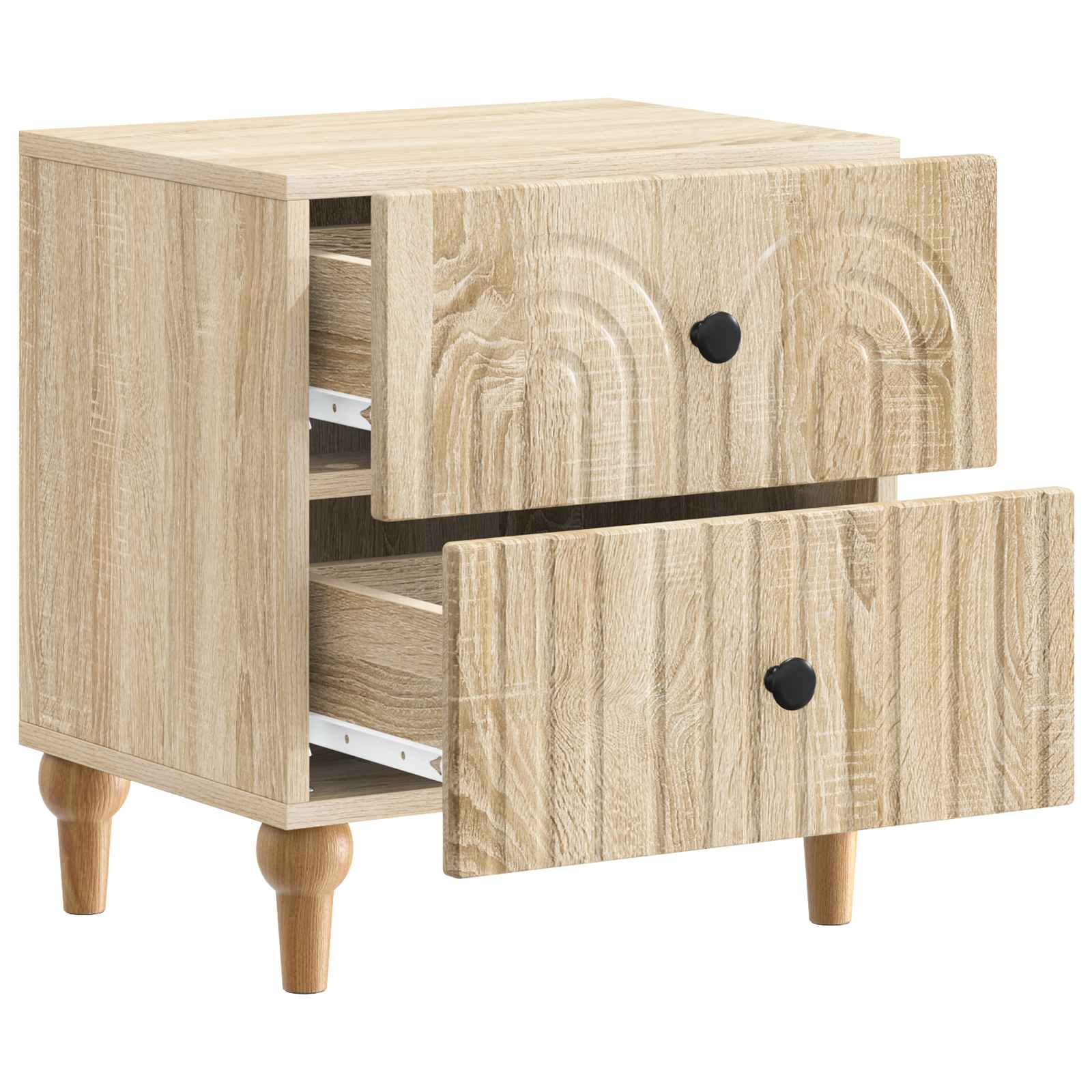 Κομοδίνο Sonoma Δρυς 43 x 34,5 x 48 εκ Επεξεργασμένο Ξύλο - Pakobazaar