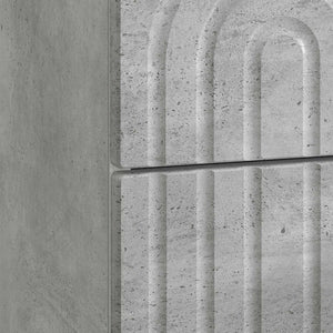 Κομοδίνο Γκρι Σκυροδέματος 43 x 34,5 x 48 εκ Επεξεργασμένο Ξύλο - Pakobazaar