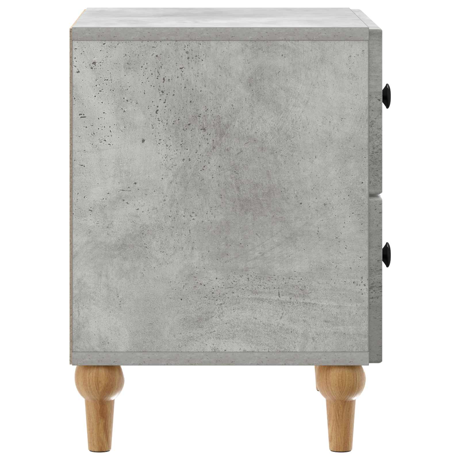 Κομοδίνο με συρτάρι 2 pcs Γκρι Σκυροδέματος 43 x 34,5 x 48 εκ - Pakobazaar