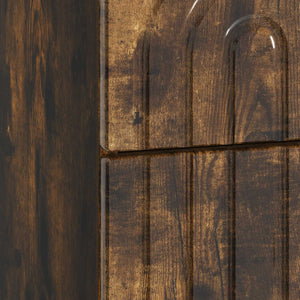 Κομοδίνο 2 pcs Καπνισμένο Ξύλο Δρυός 43 x 34,5 x 48 εκ - Pakobazaar
