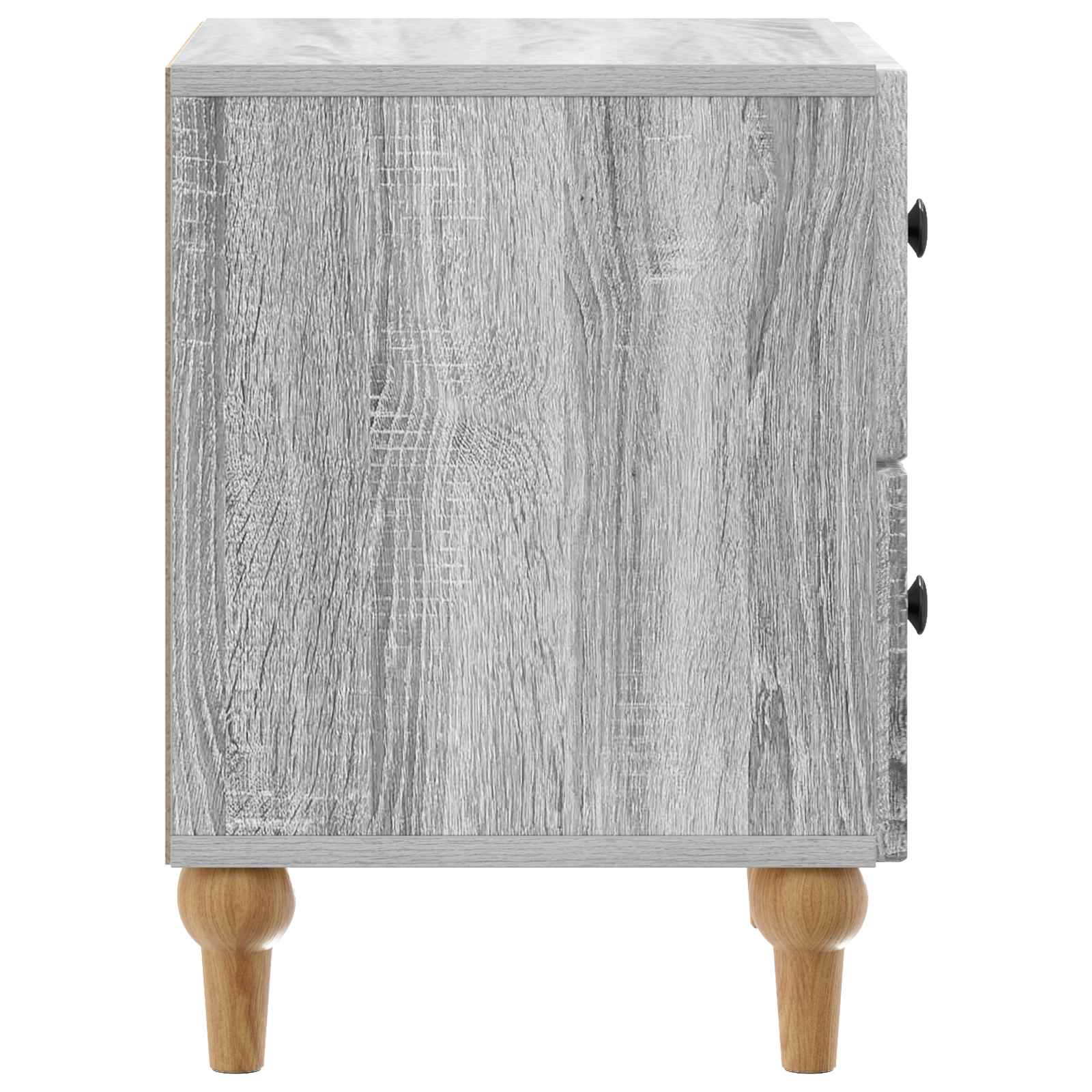 Κομοδίνο 2 pcs Γκρι Sonoma 43 x 34,5 x 48 εκ Επεξεργασμένο Ξύλο - Pakobazaar