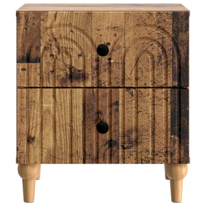 Κομοδίνο με συρτάρι 2 pcs Παλαιωμένο ξύλο 43 x 34,5 x 48 εκ - Pakobazaar