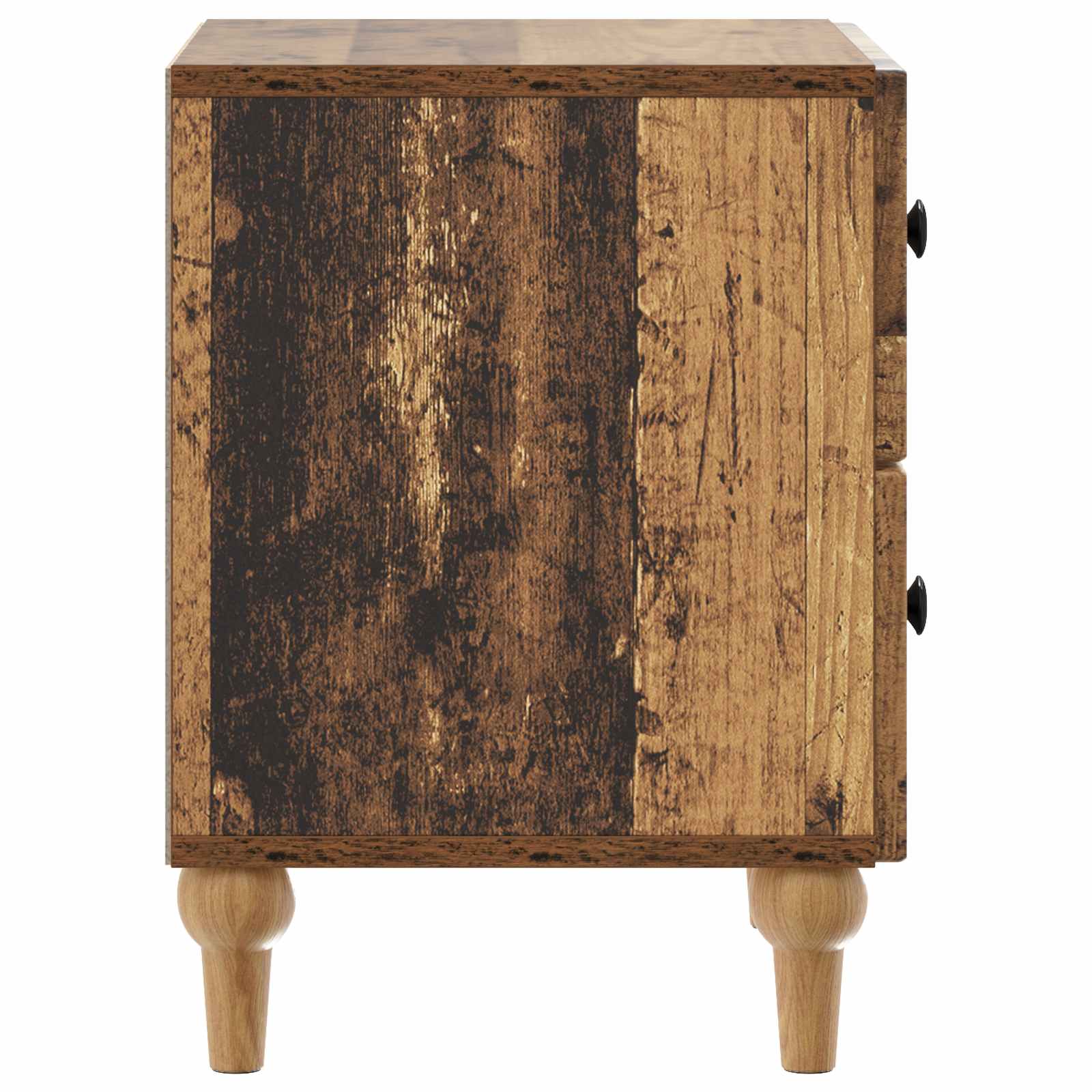 Κομοδίνο με συρτάρι 2 pcs Παλαιωμένο ξύλο 43 x 34,5 x 48 εκ - Pakobazaar