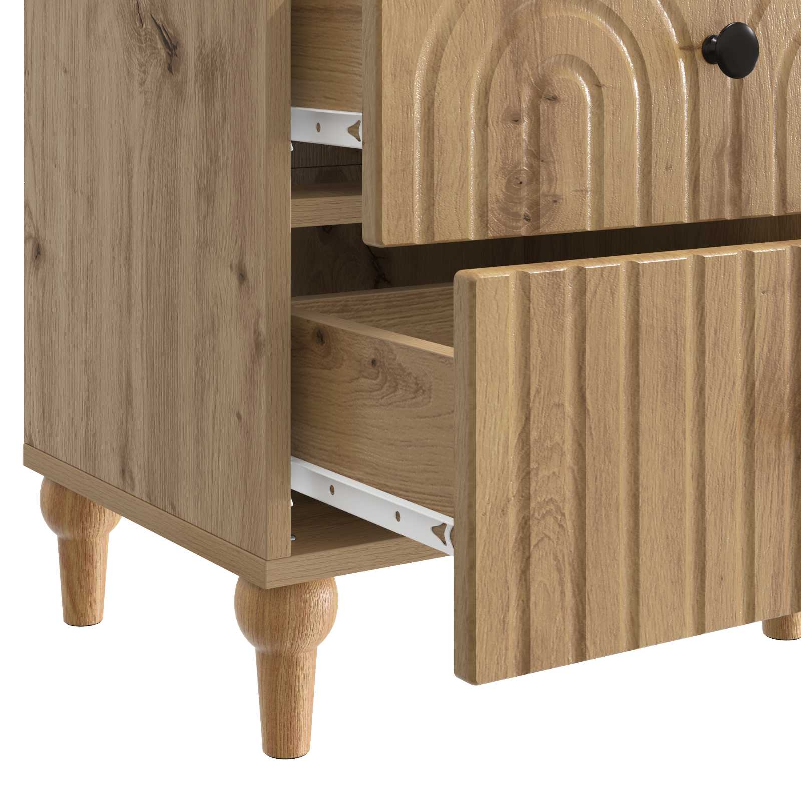 Κομοδίνο με συρτάρι 2 pcs Artisan Δρυς 43 x 34,5 x 48 εκ - Pakobazaar