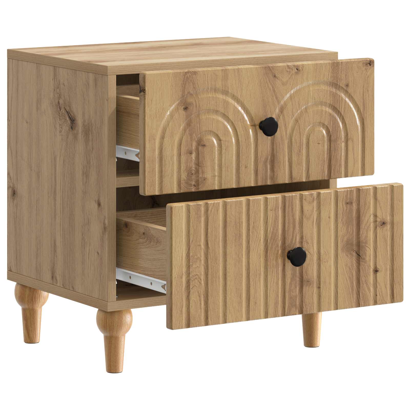 Κομοδίνο με συρτάρι 2 pcs Artisan Δρυς 43 x 34,5 x 48 εκ - Pakobazaar