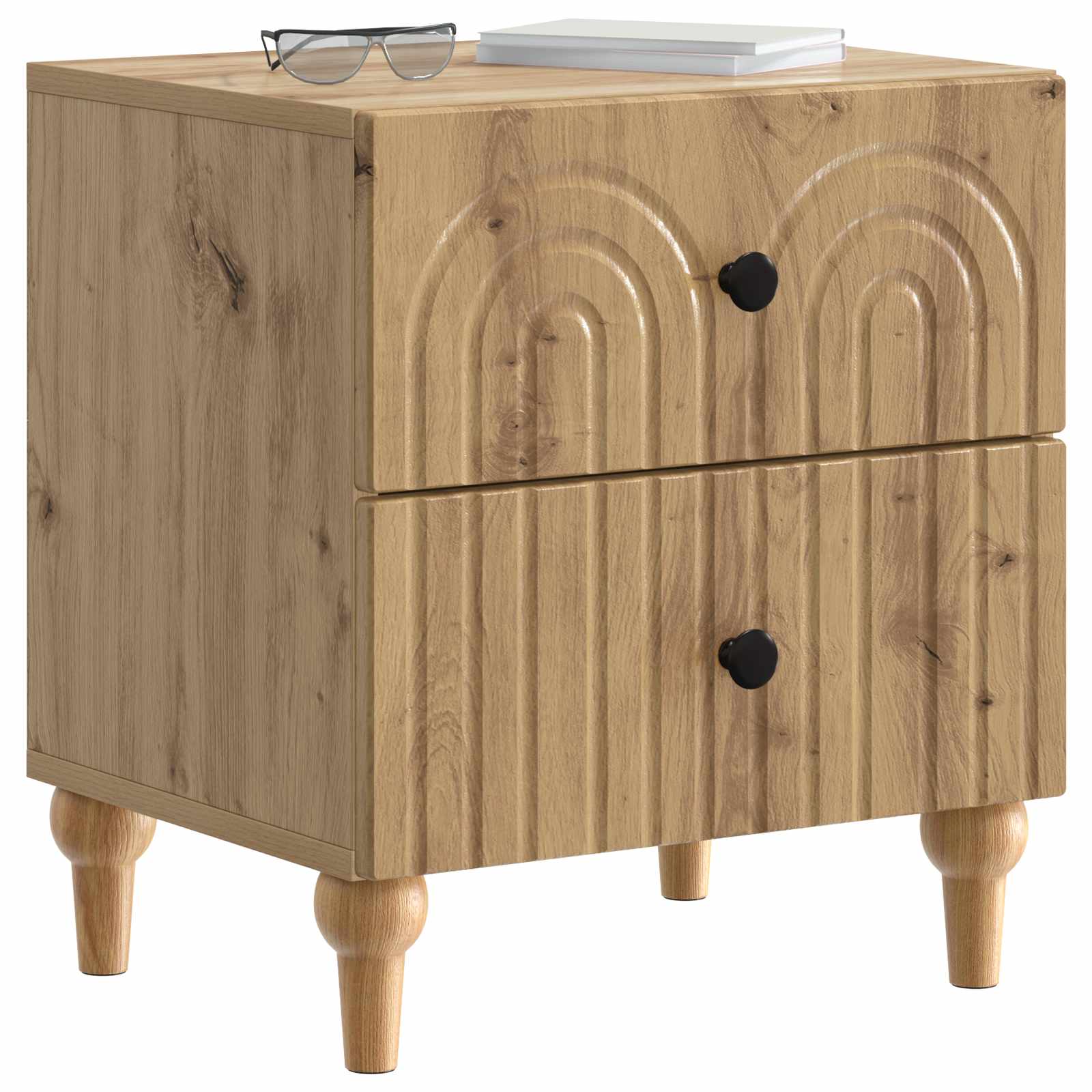 Κομοδίνο με συρτάρι 2 pcs Artisan Δρυς 43 x 34,5 x 48 εκ - Pakobazaar