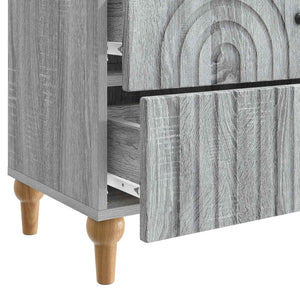 Κομοδίνο Γκρι Sonoma 62 x 34,5 x 48 εκ Επεξεργασμένο Ξύλο - Pakobazaar