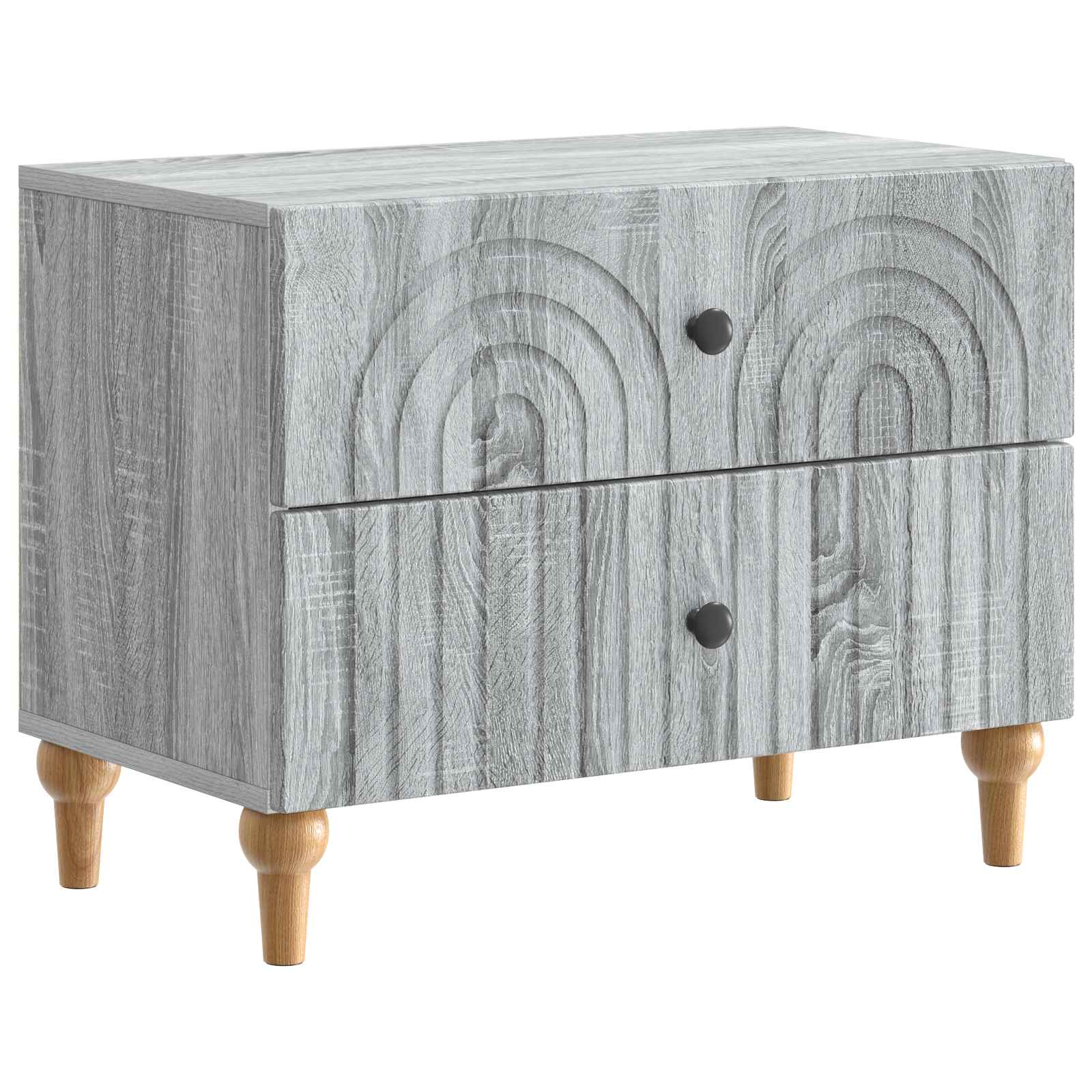 Κομοδίνο Γκρι Sonoma 62 x 34,5 x 48 εκ Επεξεργασμένο Ξύλο - Pakobazaar