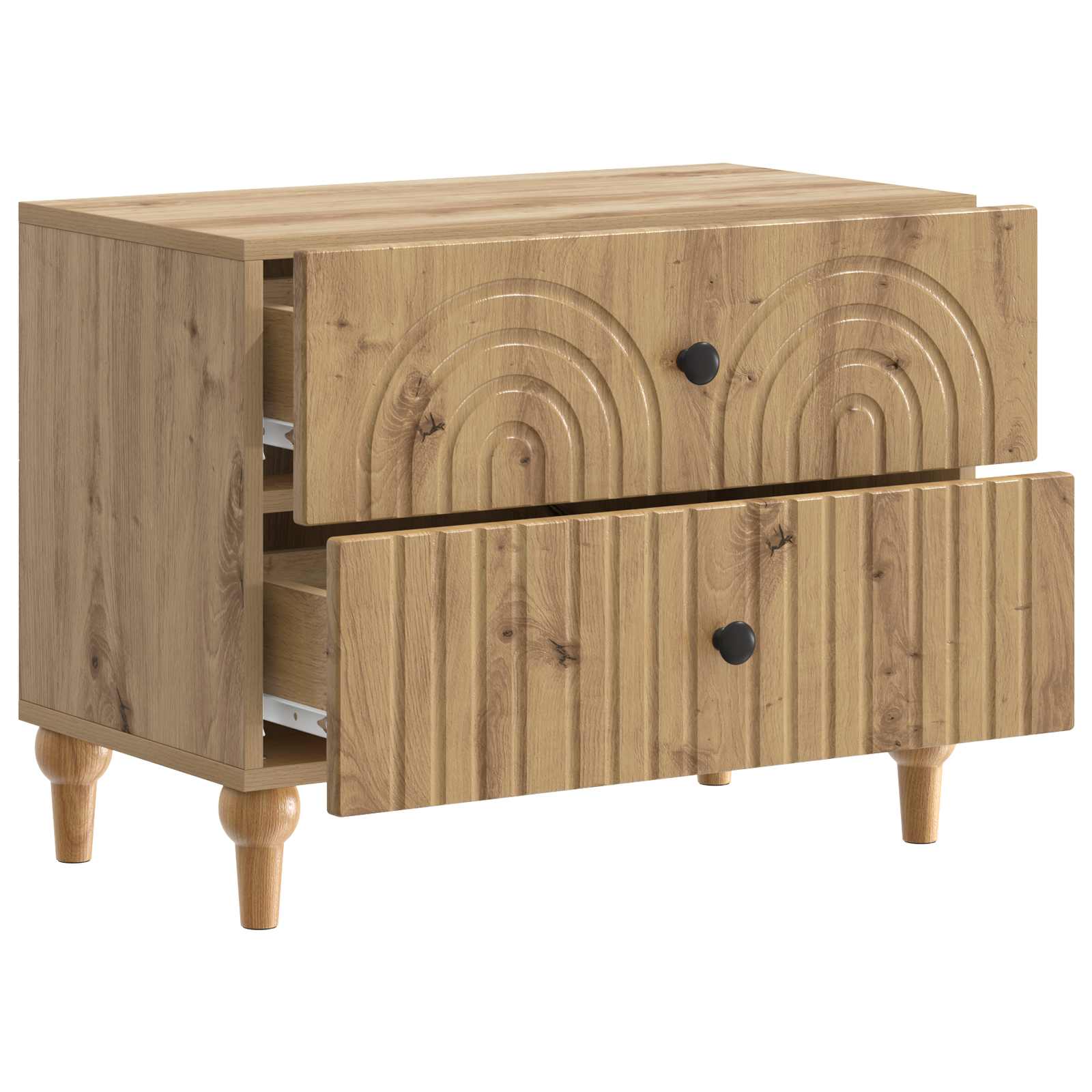 Κομοδίνο Artisan Δρυς 62 x 34,5 x 48 εκ Επεξεργασμένο Ξύλο - Pakobazaar
