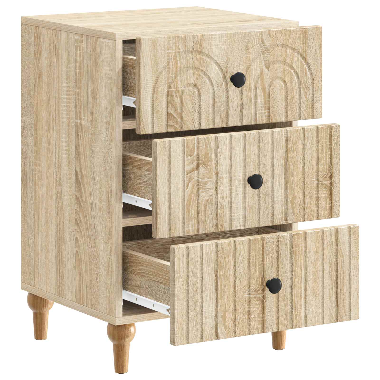 Κομοδίνο Sonoma Δρυς 43x 41 x 66,5 εκ Επεξεργασμένο Ξύλο - Pakobazaar