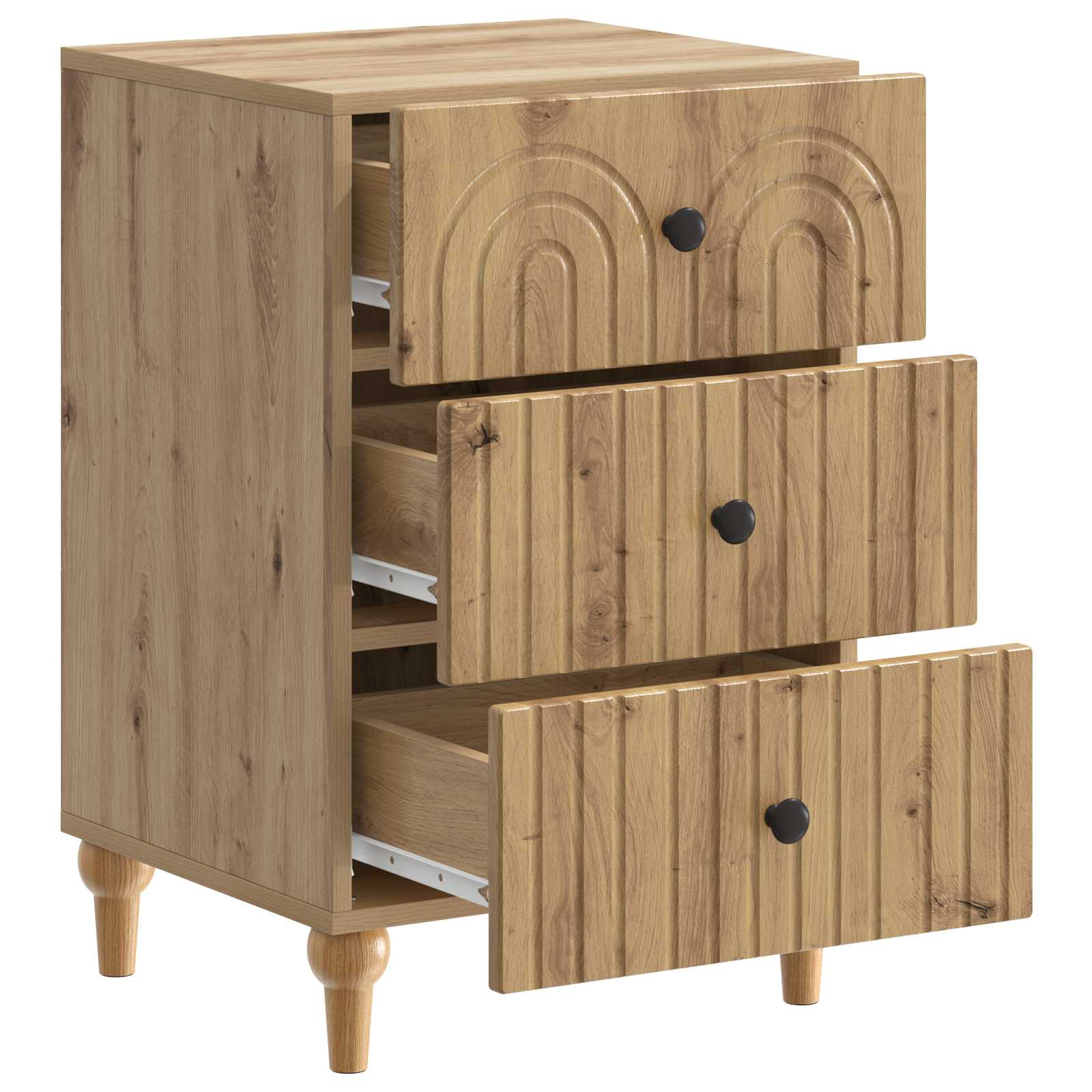 Κομοδίνο Artisan Δρυς 43x 41 x 66,5 εκ Επεξεργασμένο Ξύλο - Pakobazaar